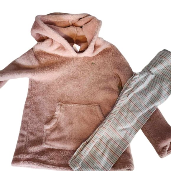 Carter's Other - EUC Carter's Fuzzy Hoodie with leggings (3T)